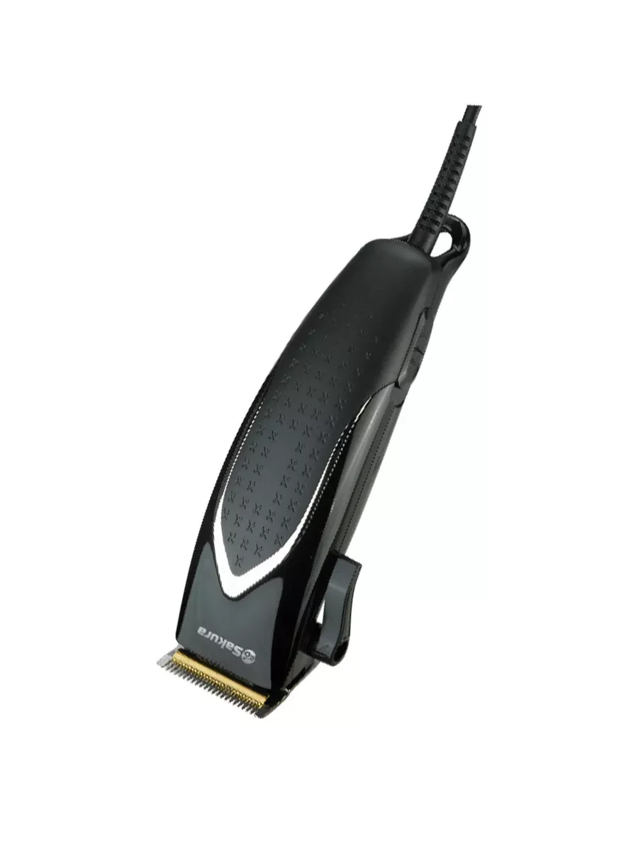 Машинка для стрижки Sakura SA-5110BK Premium титан 4гребня сетев