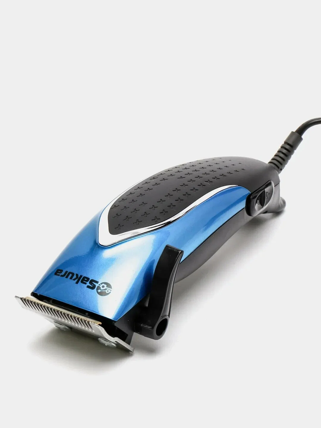 Машинка для стрижки Sakura SA-5110BL Premium титан 4гребня сетев