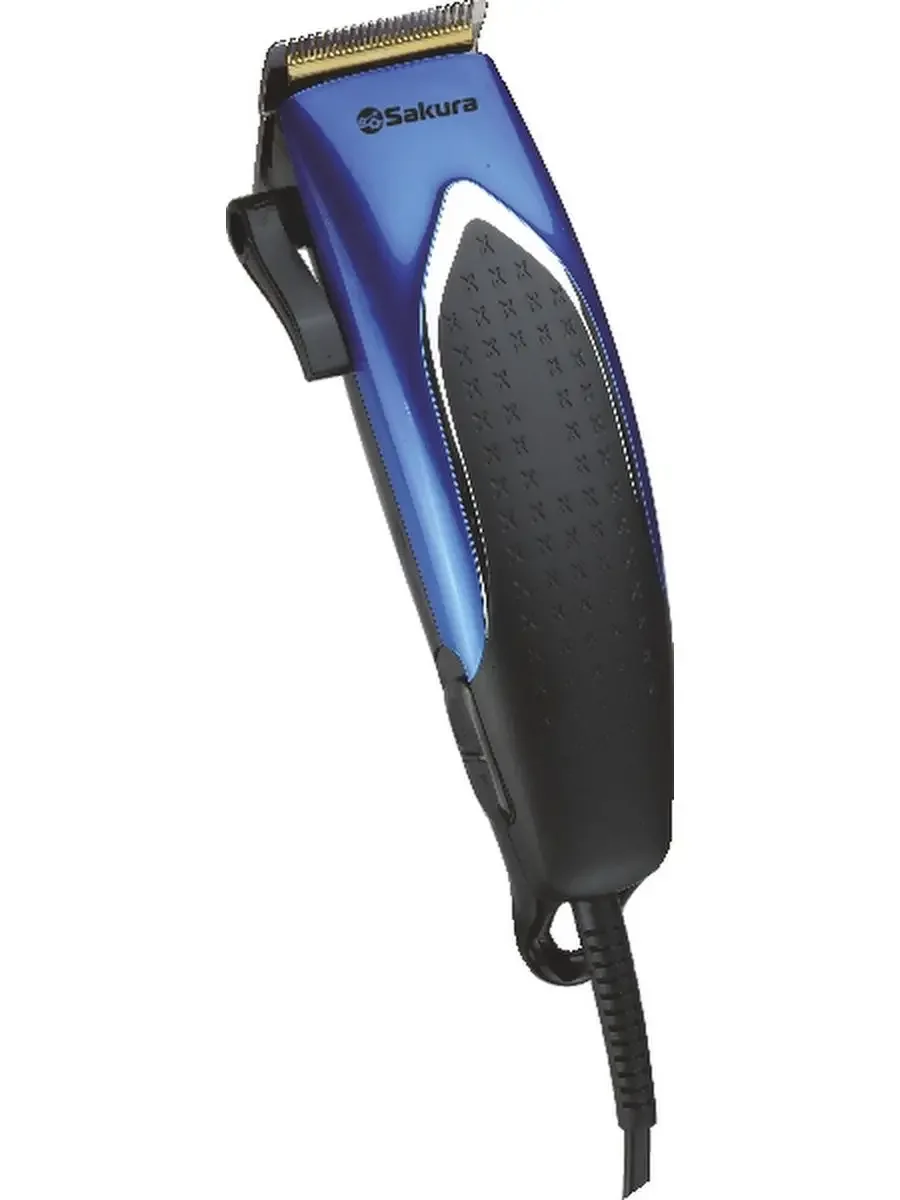 Машинка для стрижки Sakura SA-5110BL Premium титан 4гребня сетев