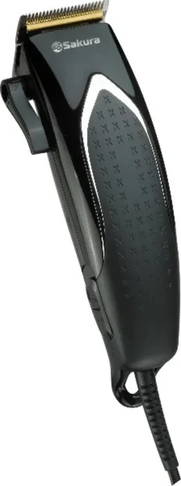 Машинка для стрижки Sakura SA-5110BL Premium титан 4гребня сетев