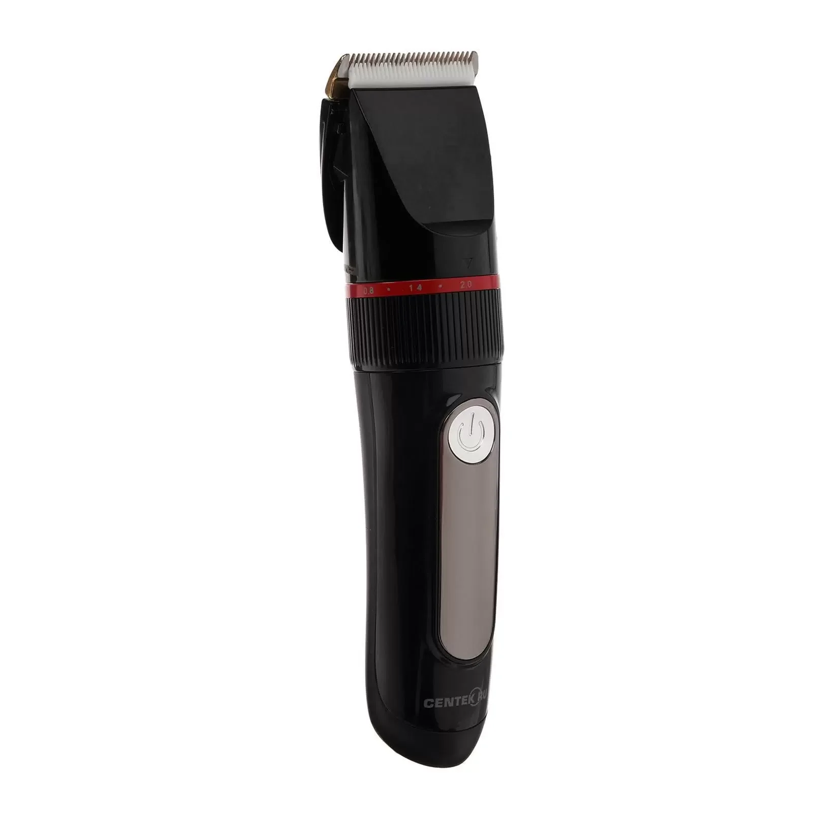 Машинка для стрижки волос Centek CT-2101 черный 3 Вт, LED, Li-Ion1200 до 3 часов, USB зарядка, 6 насадок