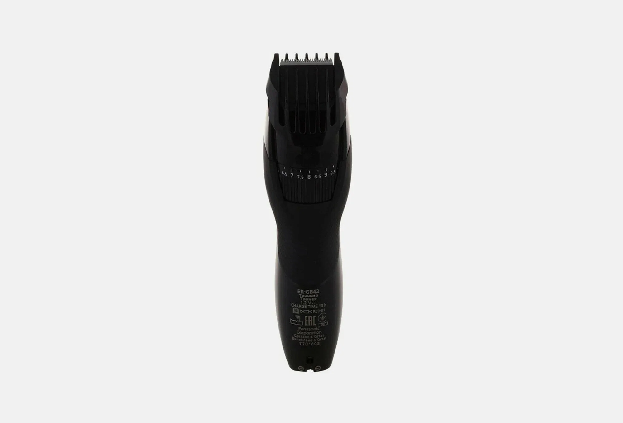Триммер Panasonic ER-GB42-K520 для стрижки бороды и усов, работает от аккумулятора, черный