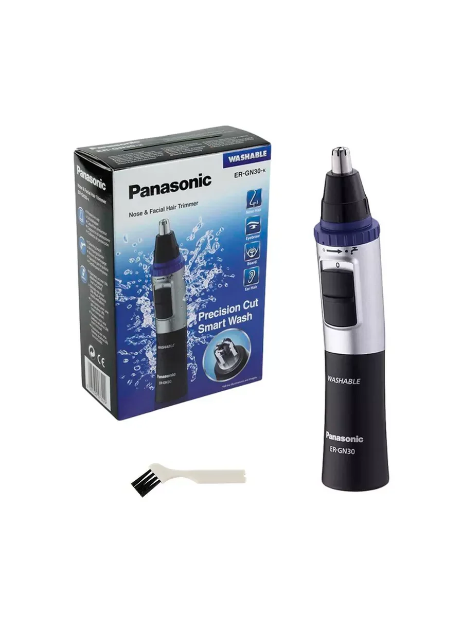 Триммер Panasonic ER-GN30-K черный/серебристый (насадок в компл:1шт)