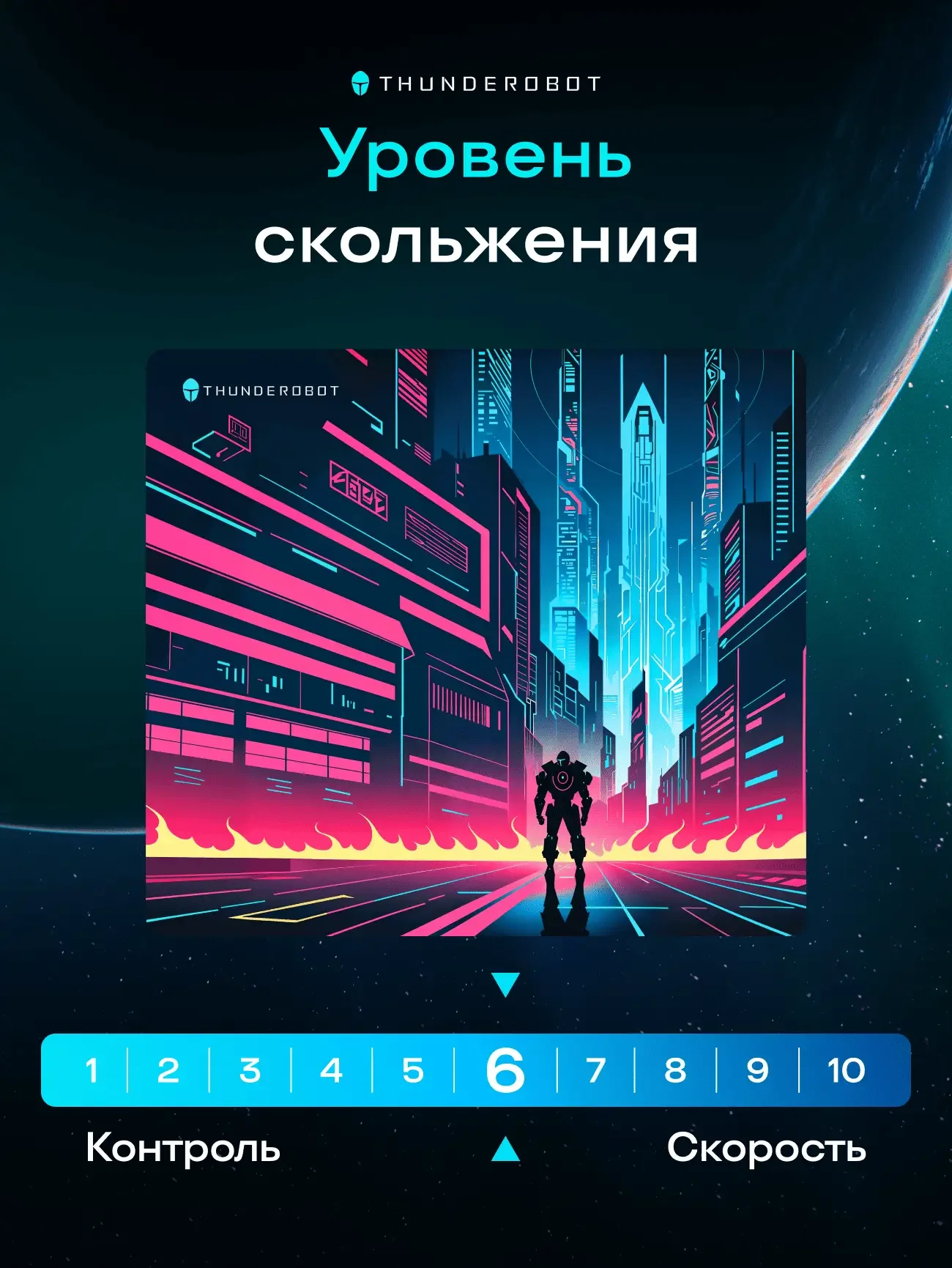 Коврик для мышек Thunderobot MC4 Cyber City