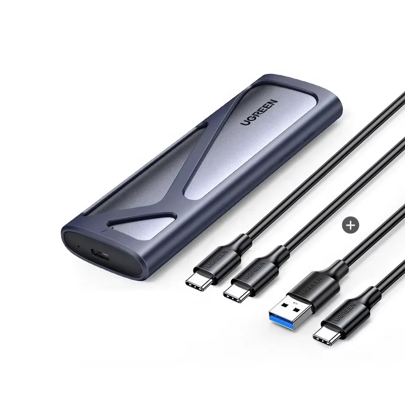 Внешний жесткий диск, накопитель и корпус Ugreen CM578, M.2 NVMe SSD, с кабелем, серый (15512)