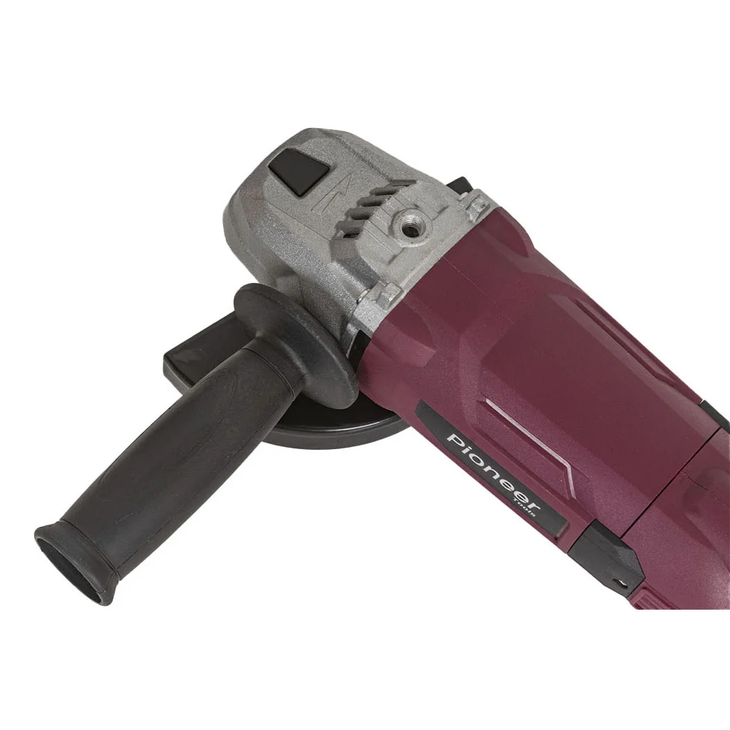 УШМ Pioneer AG-M1200-125-01, 1200 Вт, D 125 мм, 0-12000 об/мин.