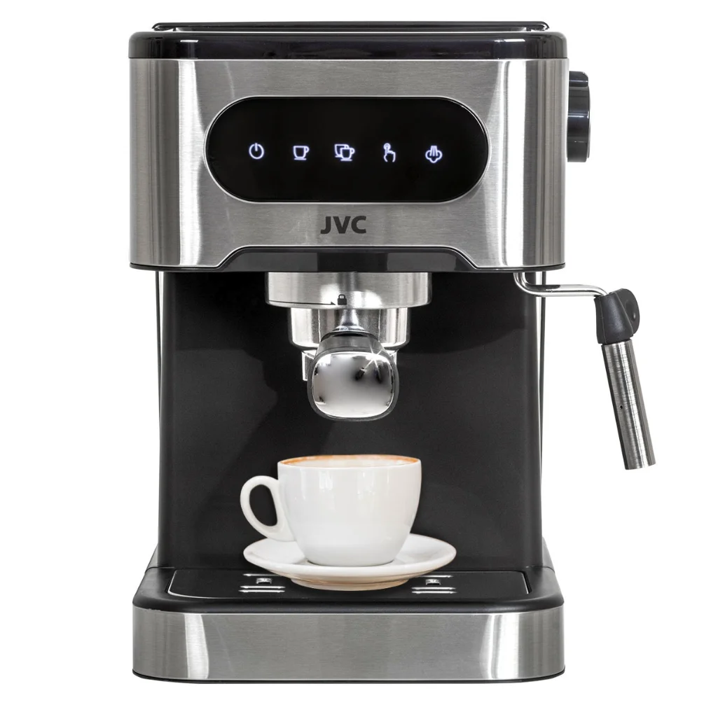 Кофеварка JVC JK-CF35 рожковая, 950Вт.,резервуар для воды 1500 мл давлен 20 бар 300x220x265 мм