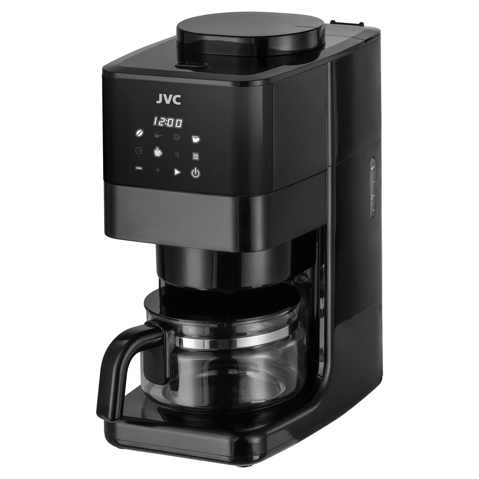 Кофеварка JVC JK-CF37,капельная,Объем для воды 600 мл.,730Вт.,Led дисплей с часами.
