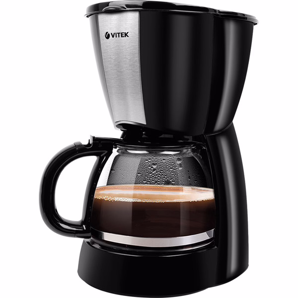 Кофеварка Vitek VT-1503 BK (900Вт., чаша 1,2л., автоподогрев)