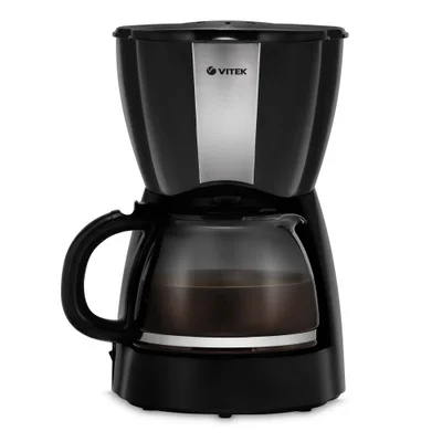 Кофеварка Vitek VT-1503 BK (900Вт., чаша 1,2л., автоподогрев)