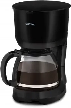 Кофеварка VITEK VT-1528 (BK) (750вт 1,25л,автоподогрев )