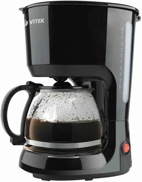Кофеварка VITEK VT-1528 (BK) (750вт 1,25л,автоподогрев )