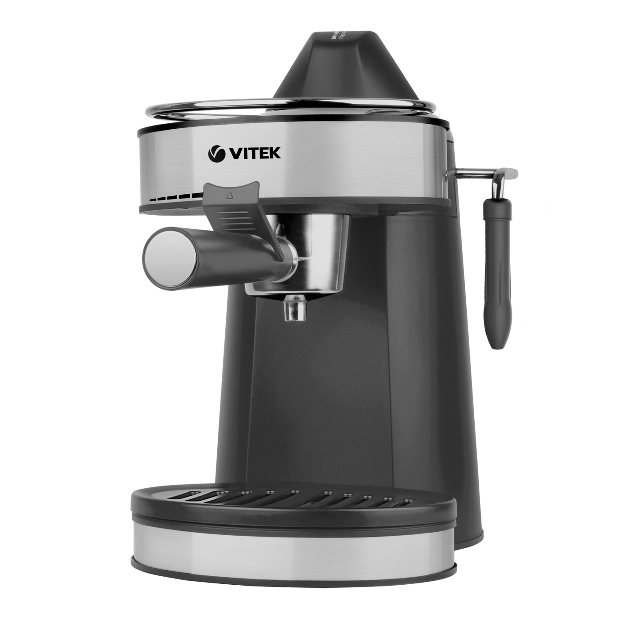 Кофеварка эспрессо Vitek VT-1524 GD (750вт, 1л, 5 бар,капучинатор)