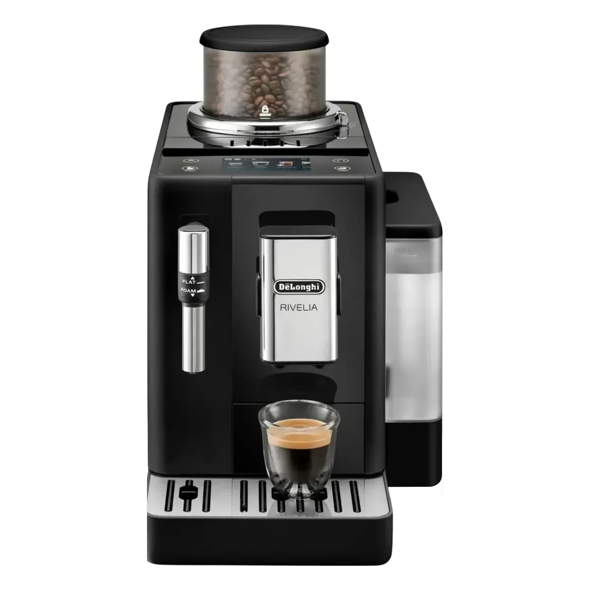 Кофемашина Delonghi Exam 440.35b 1450Вт 19 бар конейнер 250г емкость 1,4л 7 степеней помола.