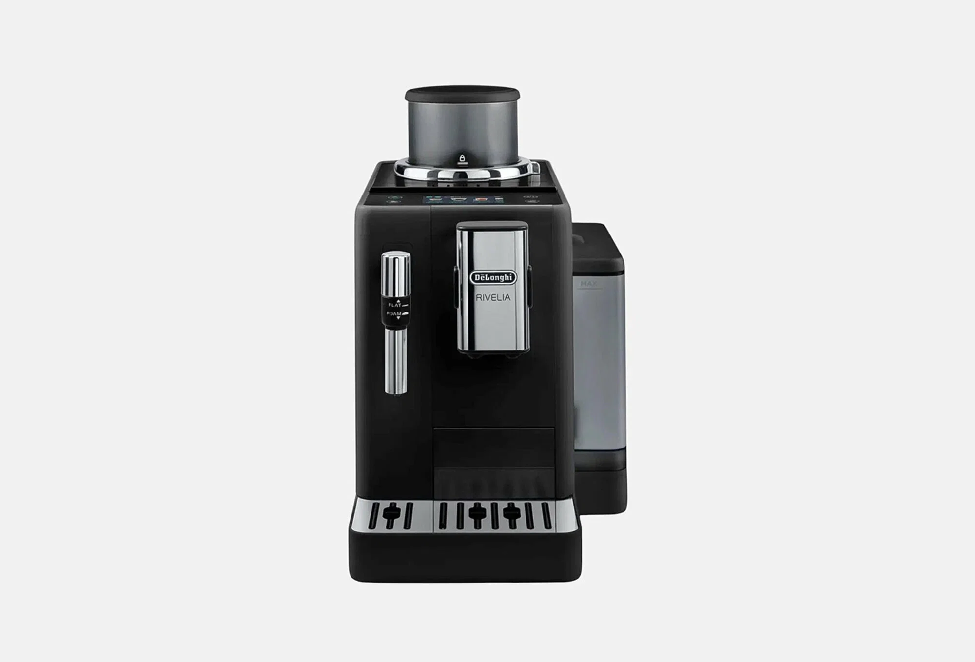 Кофемашина Delonghi Exam 440.35b 1450Вт 19 бар конейнер 250г емкость 1,4л 7 степеней помола.