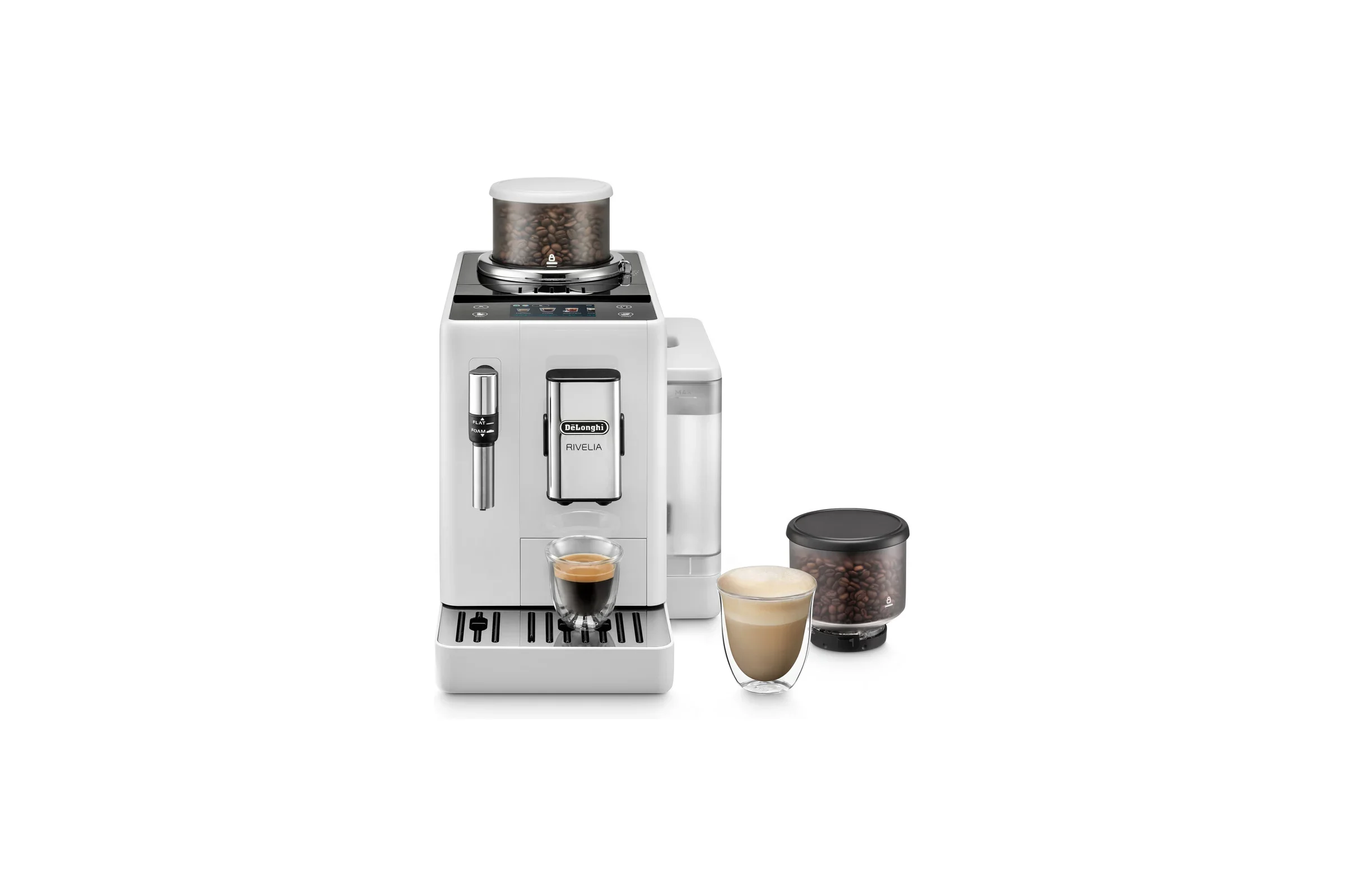 Кофемашина DeLonghi EXAM440.35.W S11 19 бар молотый / зерновой американо, эспрессо, кофе, лонг, лонг
