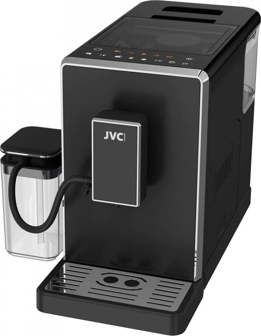 Кофемашина JVC JK-CM85 1350Вт, контейнер 18г. 20 бар, резерв.1500мл встроен.кофемолка