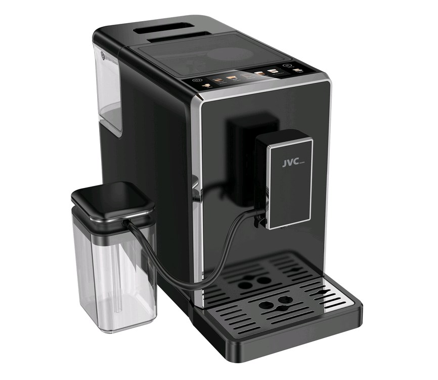 Кофемашина JVC JK-CM90 1350Вт, 20 бар, для воды 1500мл.для молока 750мл. для зерен 180г