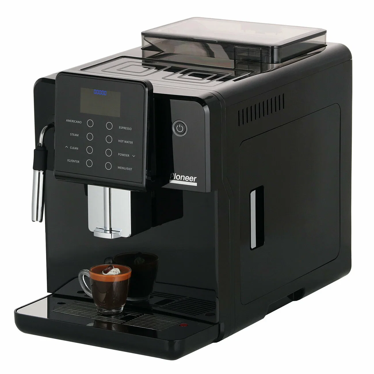 Кофемашина Pioneer CMA012C 1350 вт,резервуар 1,7 л, жк дисплей