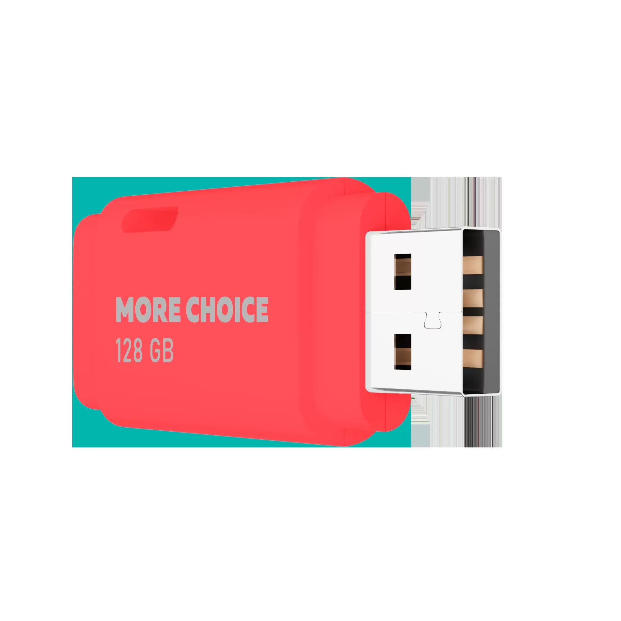 Флеш накопитель памяти USB 128GB 2.0 More Choice MF128 (Red)