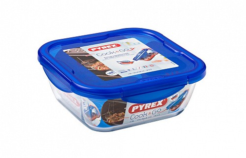 PYREX Cook&Go Блюдо квадратное с крышкой COOK N GO 1.6л
