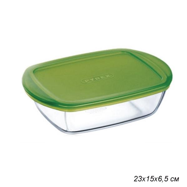 PYREX COOK&STORE Блюдо прямоугольное 23х15х6.5см. с крышкой