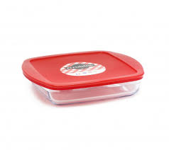 PYREX O CUISINE Блюдо для запекания и выпечки с крышкой 20x17x5.5см квадратное
