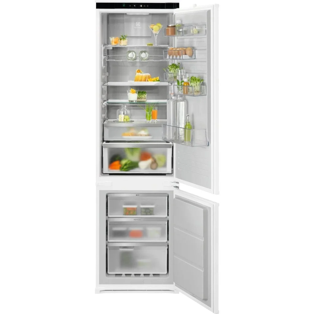 Встраиваемый холодильник Electrolux ENT6NE18S белый, 2-хкамерн., 195/62 л., морозилка снизу, No Frost
