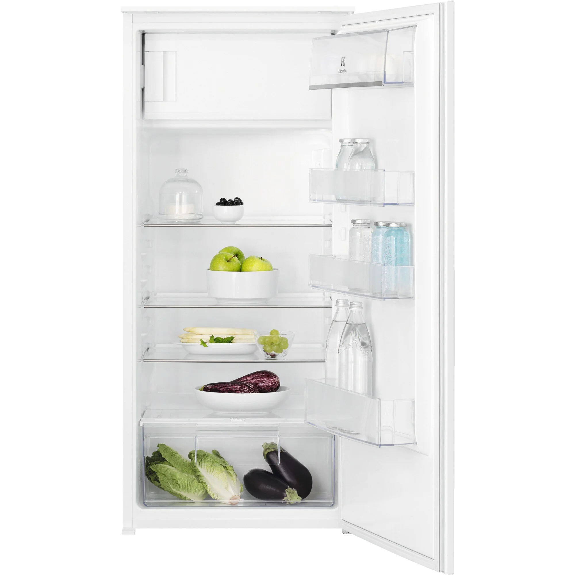 Встраиваемый холодильник Electrolux LRB3AE12S, механическое управление, полезный объем: 208 л, перенавешиваемые двери, 54.8x54.9x121.8 см, белый