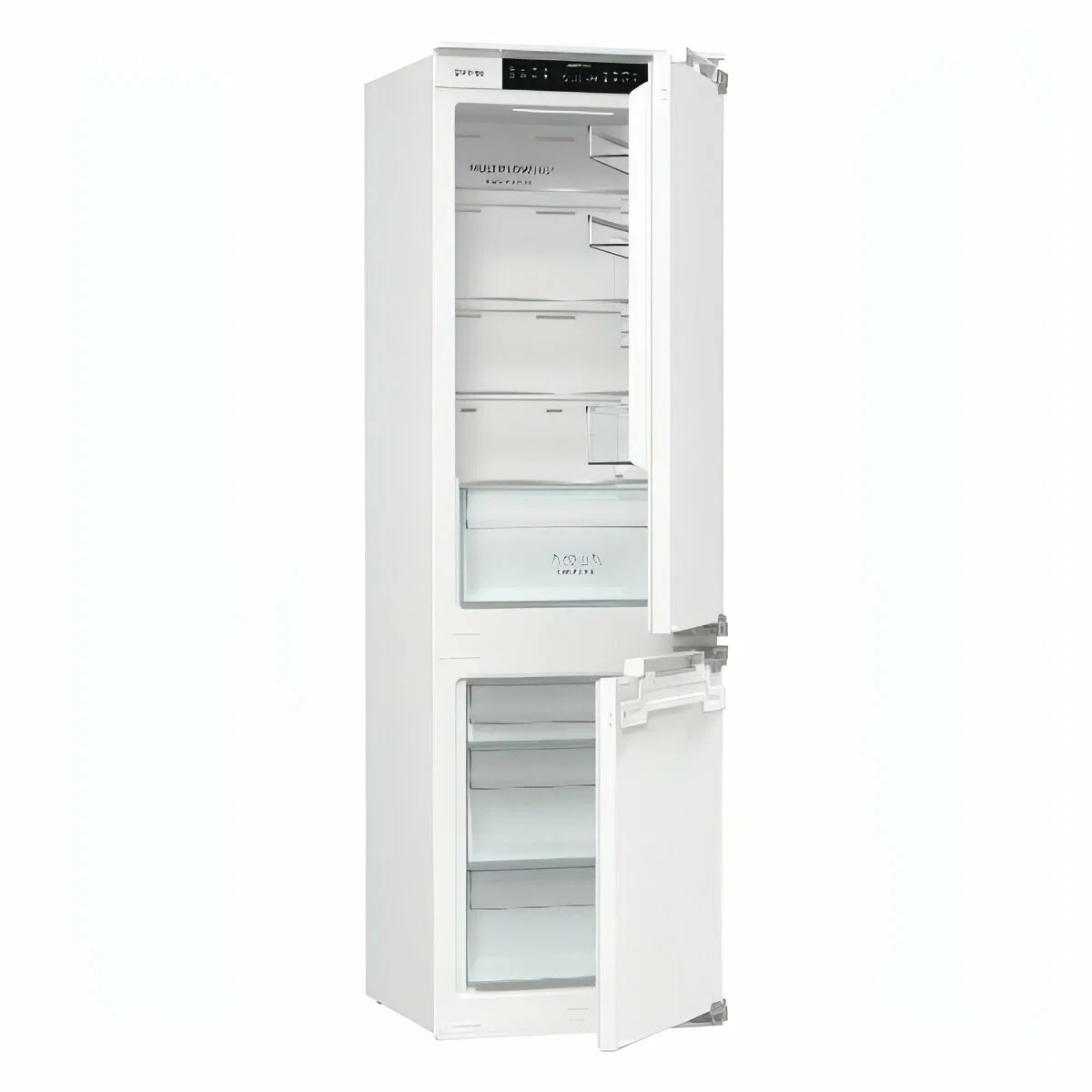 Встраиваемый холодильник Gorenje NRKI517142, полезный объем 243 л, электронное управление, цифровой дисплей, автоматическое размораживание No Frost, б