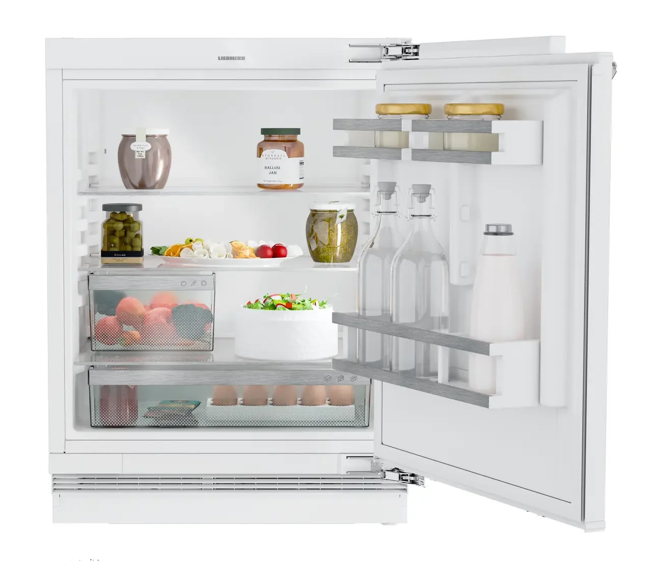 Встраиваемый холодильник Liebherr Pure, высота 86-92 см, door-on-door, с морозильным отделением, сенсорная электроника внутри камеры. Важно: увеличенн