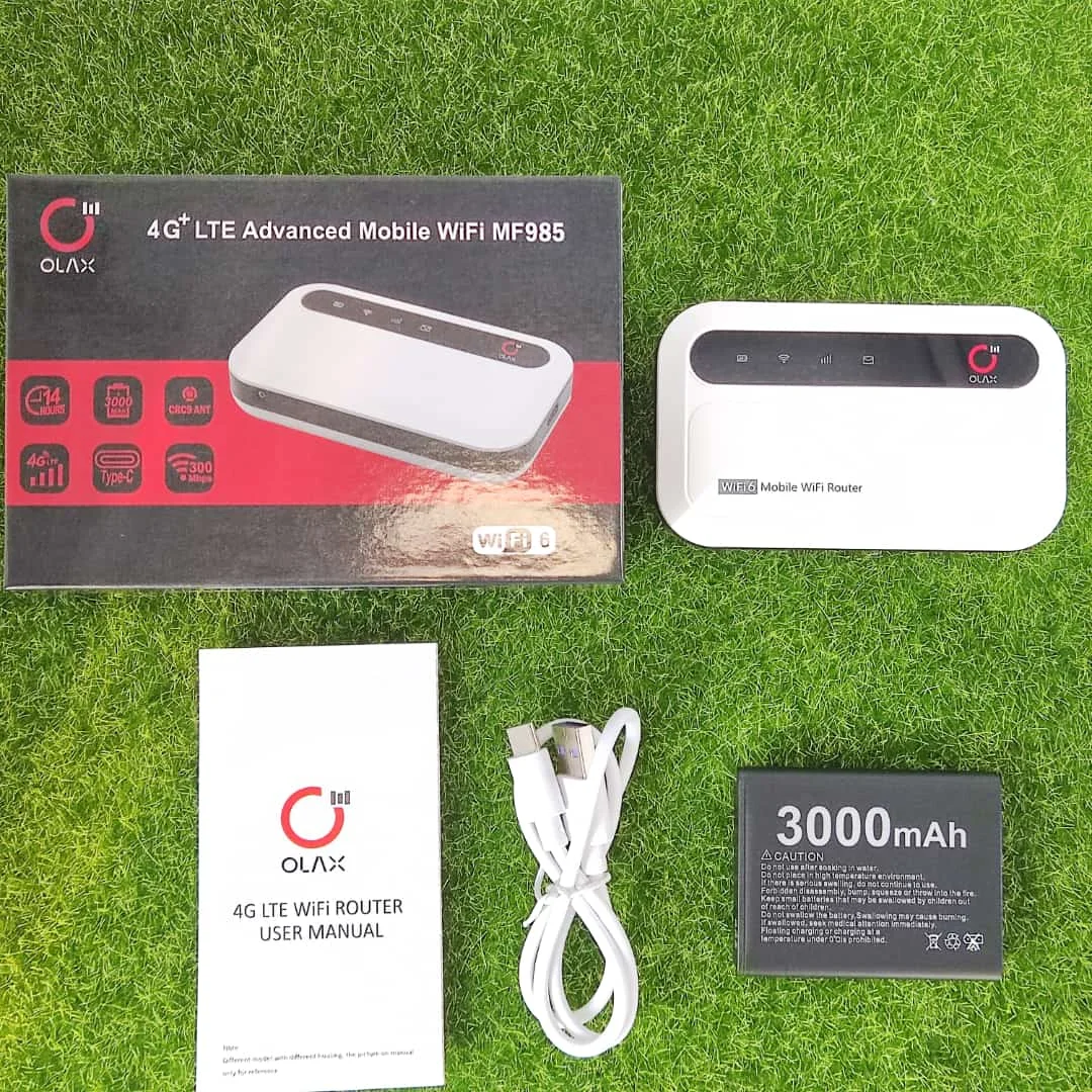 4G Wi-Fi роутер OLAX MF985 (4G LTE 3G 300 Мбит/с. USB все операторы АКБ 3000 мАч; сим карта)