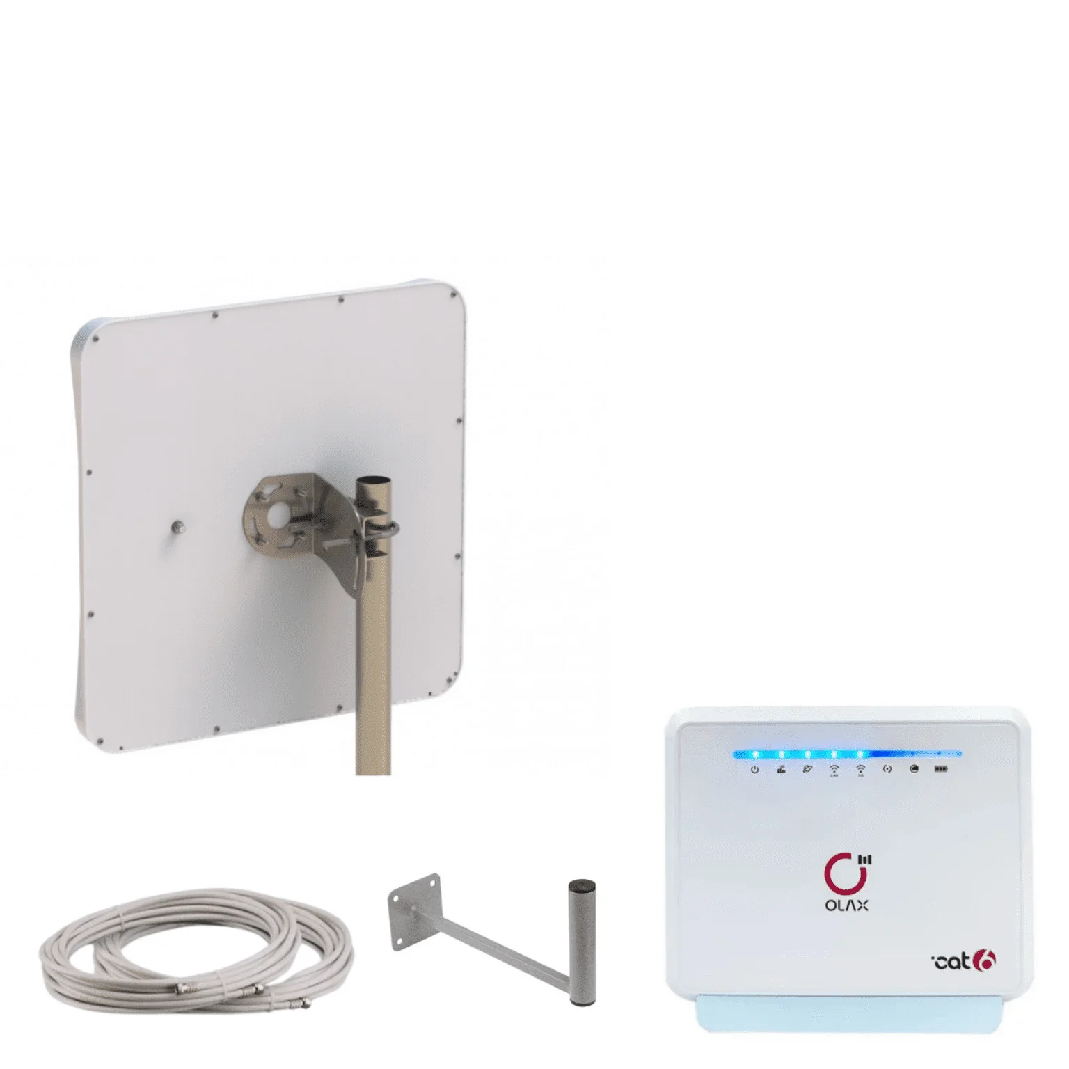 Интернет станция LTE TURBO Router OLAX MC80, AC1200, dual band Wi-Fi, cat.6, GIGABIT, батарея 5000mA
