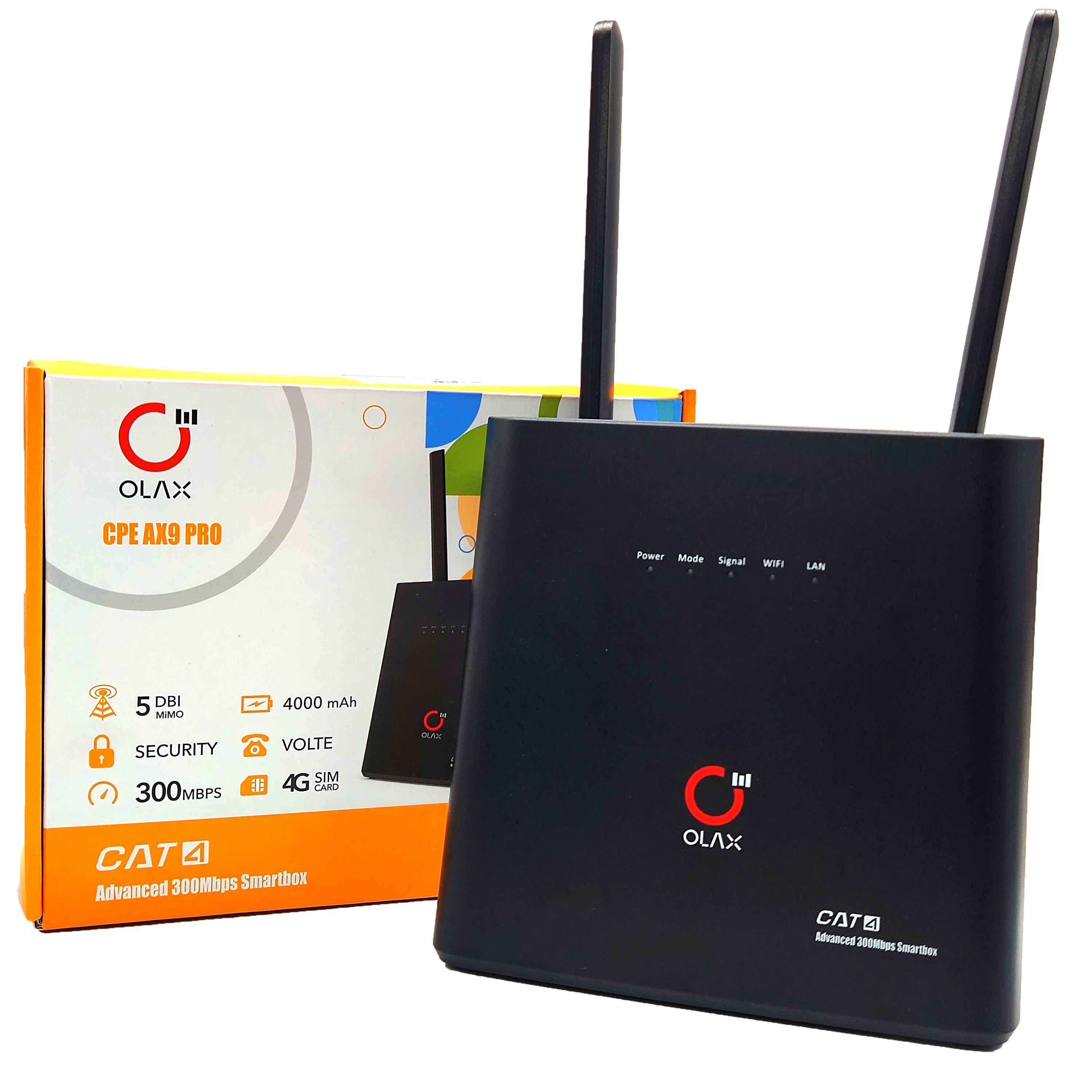 Маршрутизатор Router OLAX AX9 Pro LTE Wi-Fi 3G 4G с АКБ 4000mA до 150Мбит/сек."умный дом"