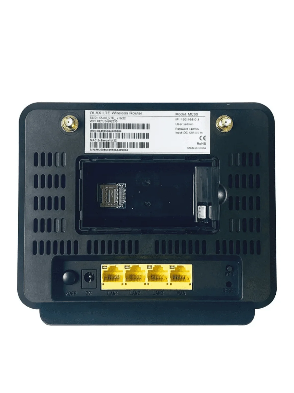 Маршрутизатор Router OLAX MC60 LTE TURBO Wi-Fi 3G 4G с АКБ до 300 Мбит/с."умный дом" слот для SIM-ка