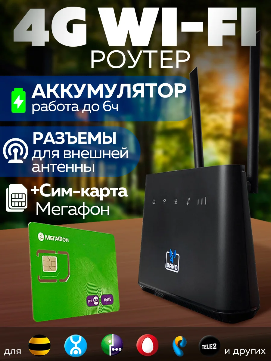 Роутер 4BAND M5, 4G LTE Open Wrt, аккум. 5000mAh конкурент AX9PRO