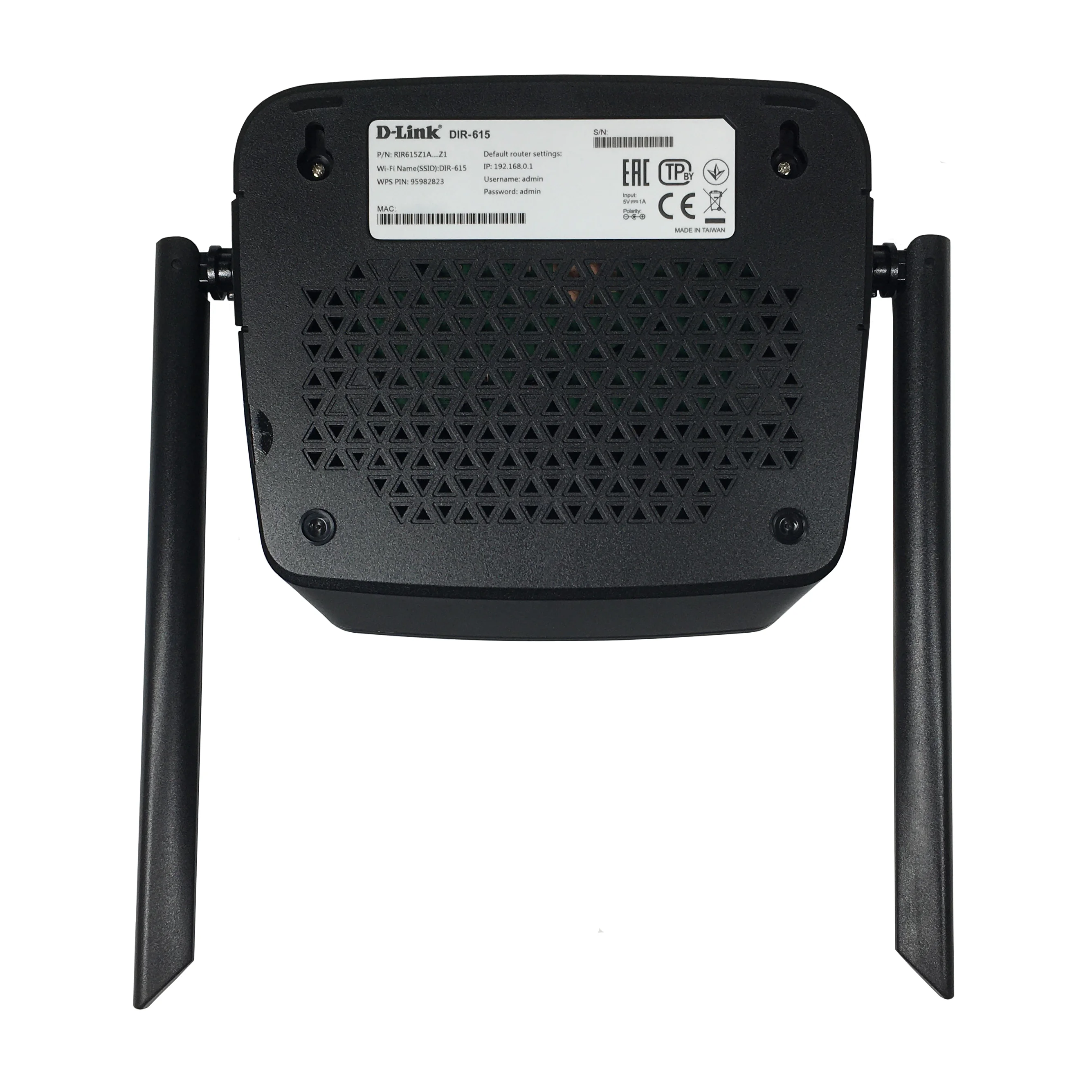 Роутер D-Link DIR-615/Z1A 10/100BASE-TX 2.4 ГГц - 300 Мбит/с, LAN-4