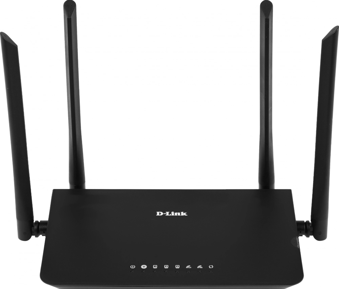 Роутер D-Link DIR-820/RU/A1A AC1200 10/100BASE-TX черный до 1167 Мбит/с