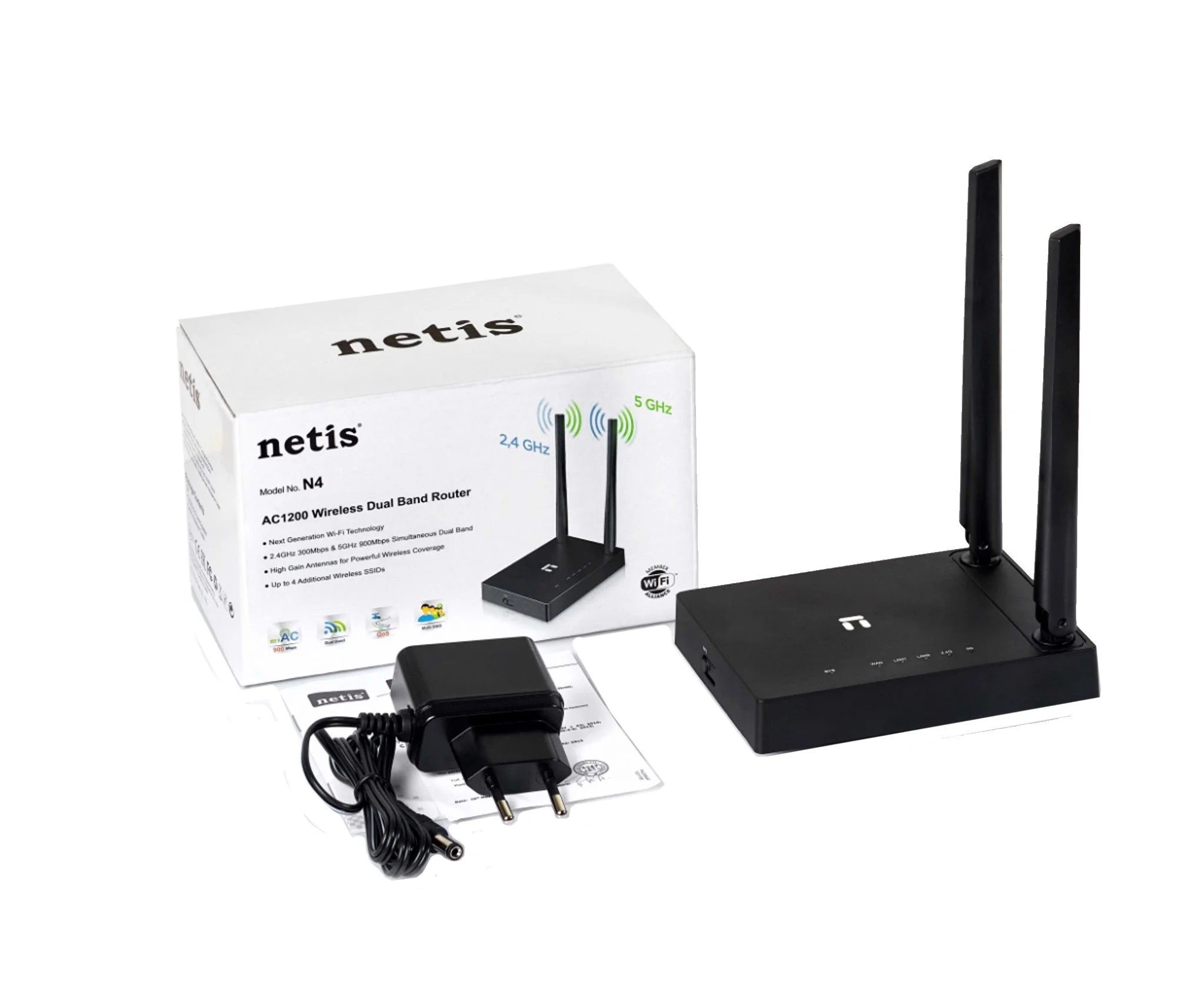 Роутер NETIS N4 AC1200 Двухдиапазонный Wi-Fi роутер