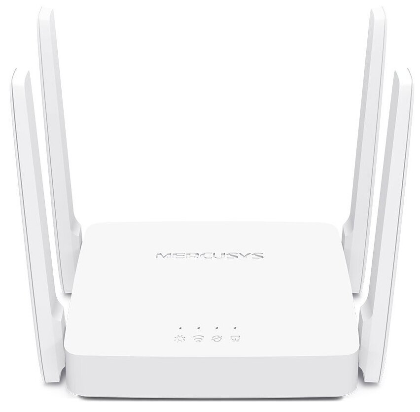 Роутер TP-Link Mercusys AC10 AC1200 Роутер 10/100BASE Белый 2.4 / 5 ГГц, скорость портов: 100 Мбит/с