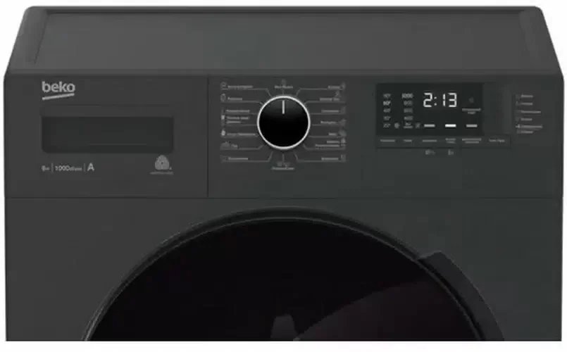 Стиральная машина BEKO WSPE 7612 A черный (пар) 7кг, 1200об/мин, 84х60х45