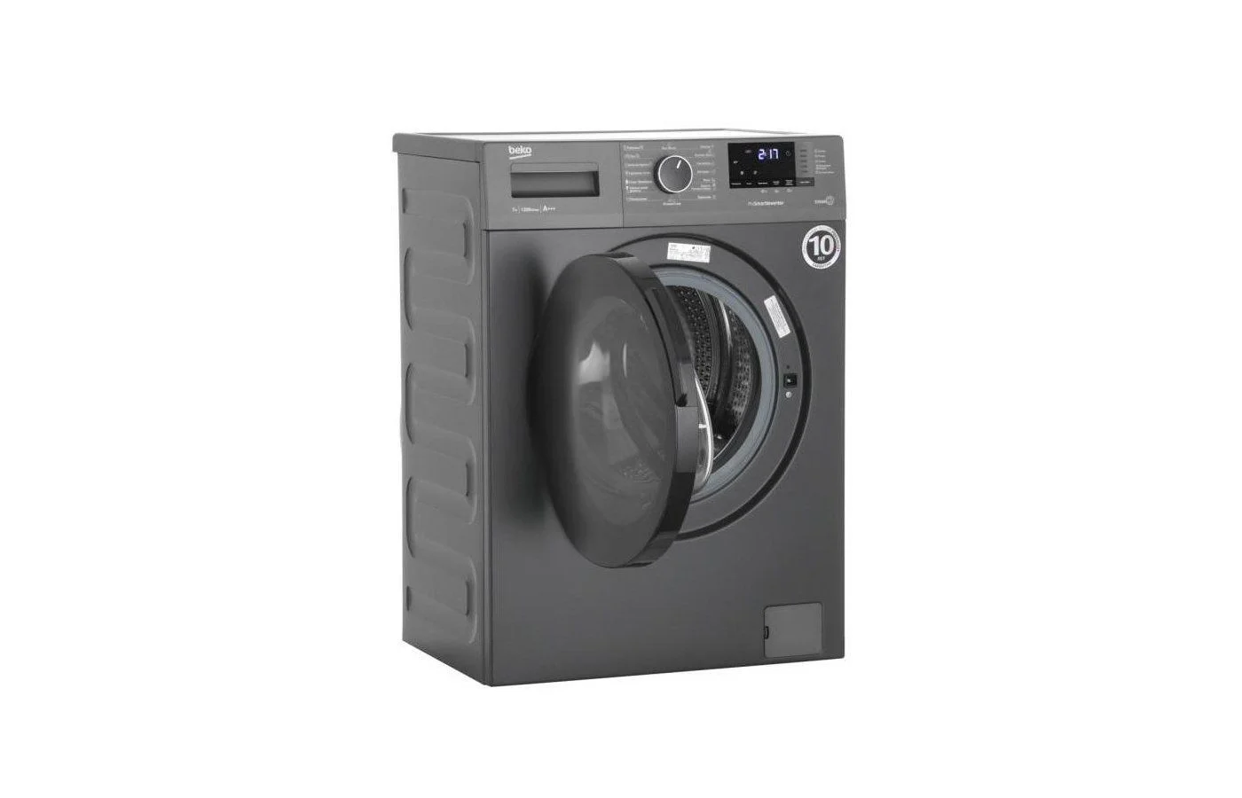 Стиральная машина BEKO WSPE 7612 A черный (пар) 7кг, 1200об/мин, 84х60х45