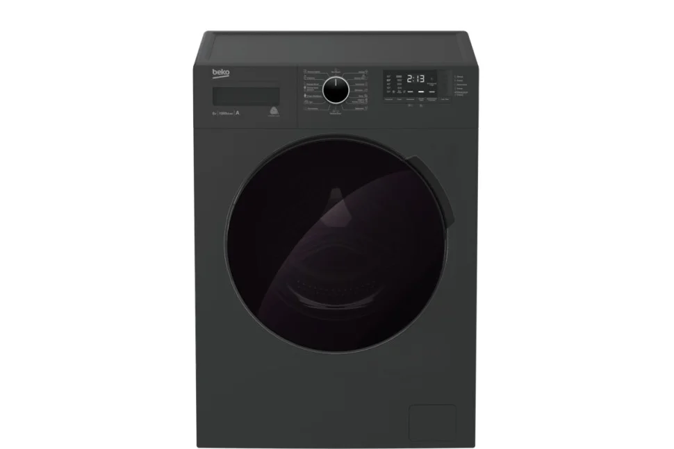 Стиральная машина BEKO WSPE 7612 A черный (пар) 7кг, 1200об/мин, 84х60х45