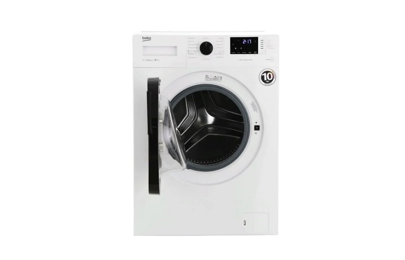 Стиральная машина Beko WSPE7612W кл.:A фронт. макс.:7кг белый,52 л,63 дБ,1200 об/мин,0.15 кВт*ч/кг