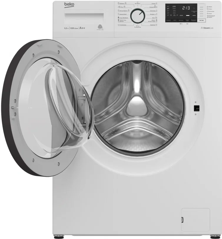Стиральная машина Beko WSRE6H612ZAWI 6,5 кг, 1200об/мин, 60х44х84 см дисплей ИНВЕРТОР!