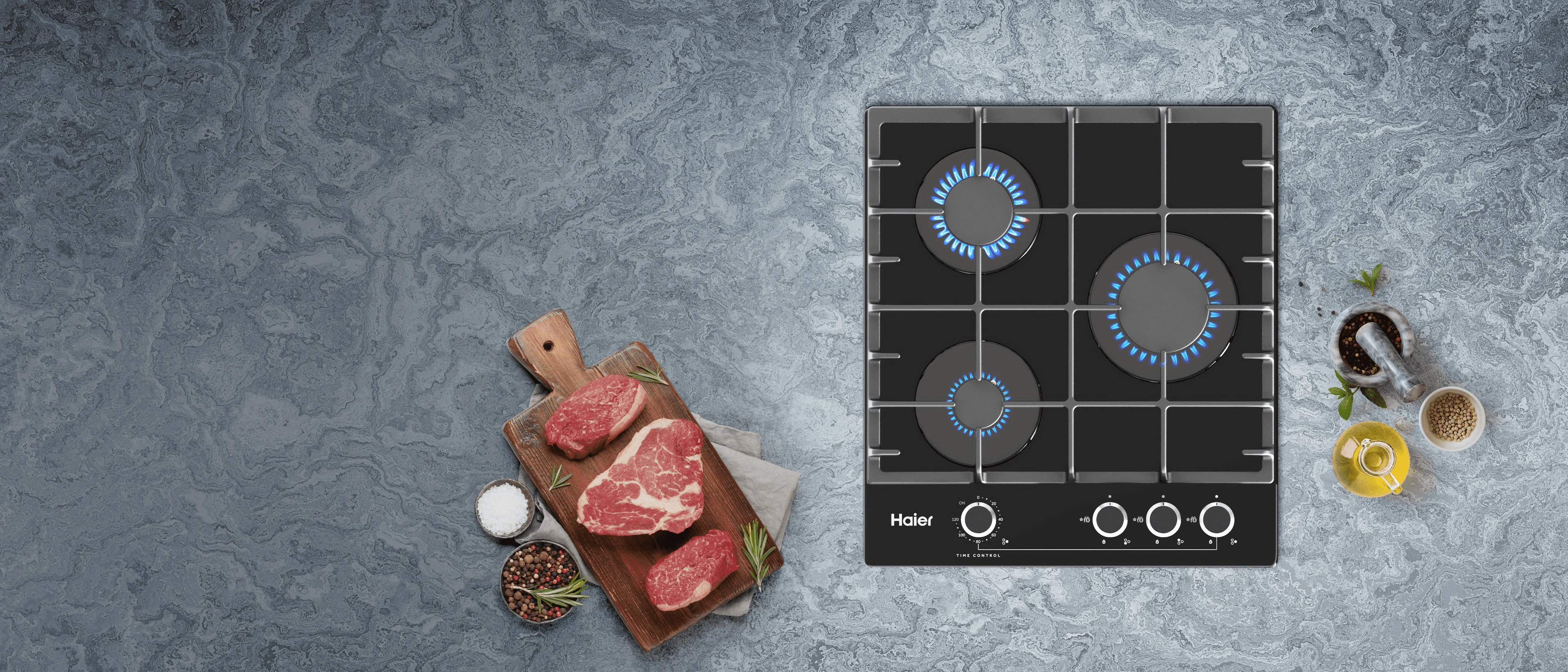 Газовая варочная панель Haier HHX-G53CNMB
