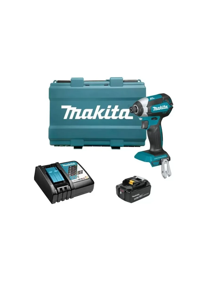 Шуруповерт Makita DTD153RT 18Вт аккум. патрон:шестигр.1/4" (кейс в комплекте)