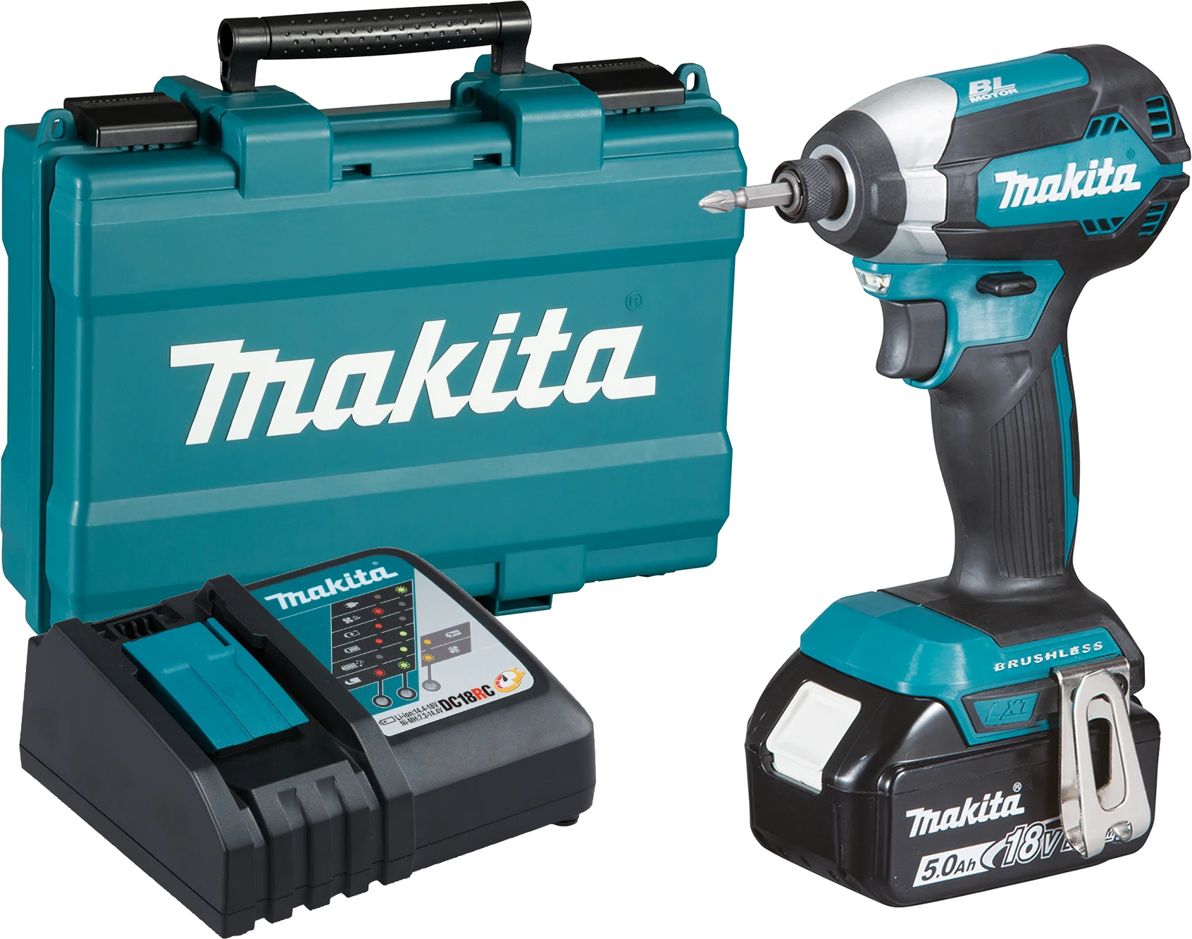 Шуруповерт Makita DTD153RT 18Вт аккум. патрон:шестигр.1/4" (кейс в комплекте)