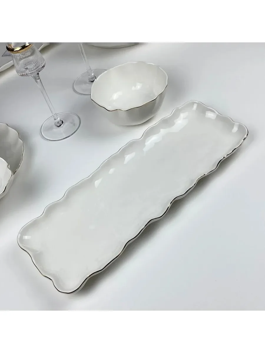 142-153 Блюдо 33,5см BIANCO в под.уп.(х12)Фарфор