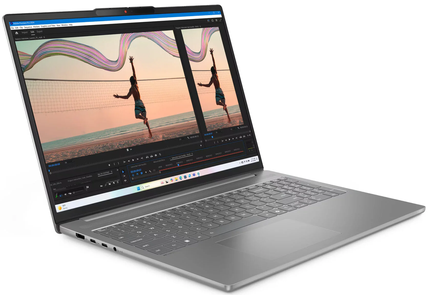 Ноутбук Lenovo IdeaPad Slim 5 14ARP10 Ryzen 7 7735HS 16Gb SSD512Gb AMD Radeon 680M 14" OLED WUXGA (1920x1200) без ОС grey WiFi BT Cam (83HT000CRK)
